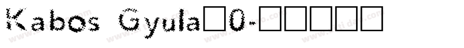 Kabos Gyula_0字体转换